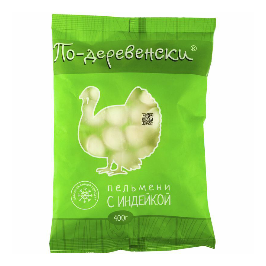 

Пельмени По-деревенски с индейкой 400 г