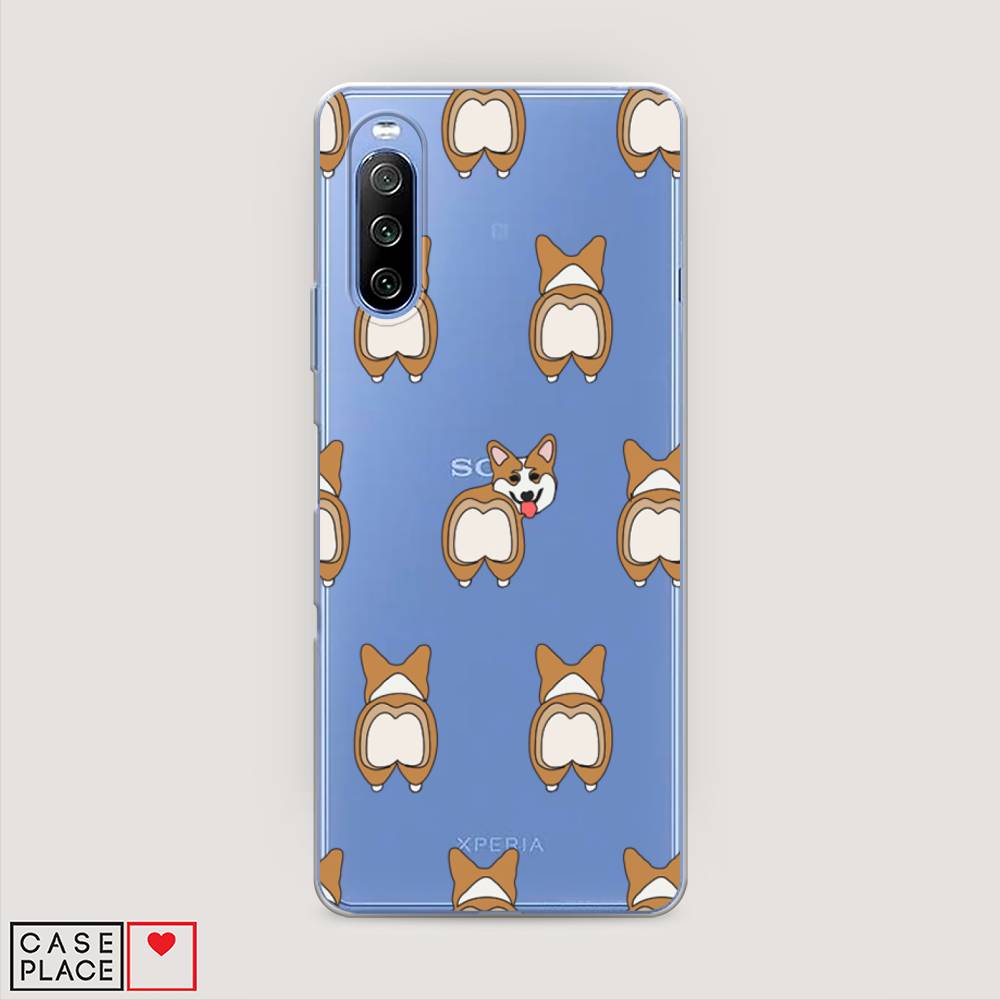 

Чехол Awog на Sony Xperia 10 III "Милый корги фон", Разноцветный, 54950-2