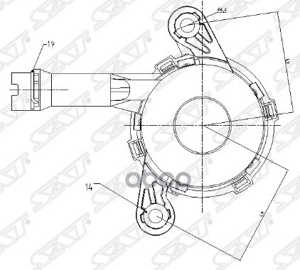 Выжимная Муфта Сцепления Mmc Asx/Eclipse/Lancer X/Outlander/Rvr 1,8/2,0l Sat арт. ST-2324A