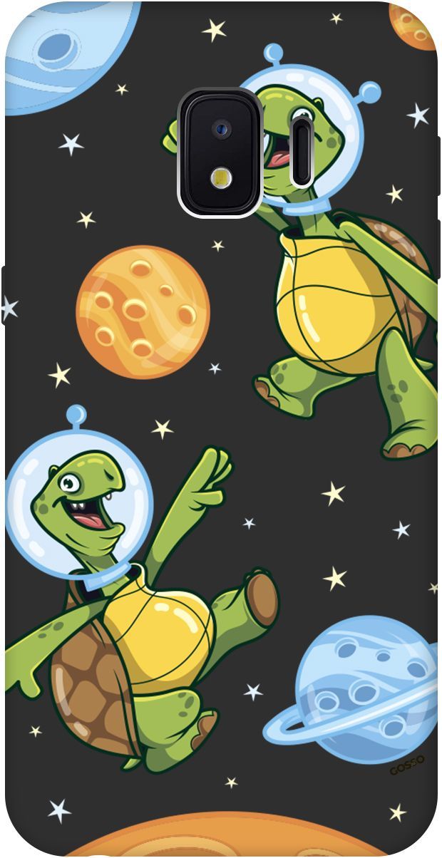 

Чехол на Samsung Galaxy J2 Core с принтом "CosmoTurtles" черный, Черный;бежевый, 2536