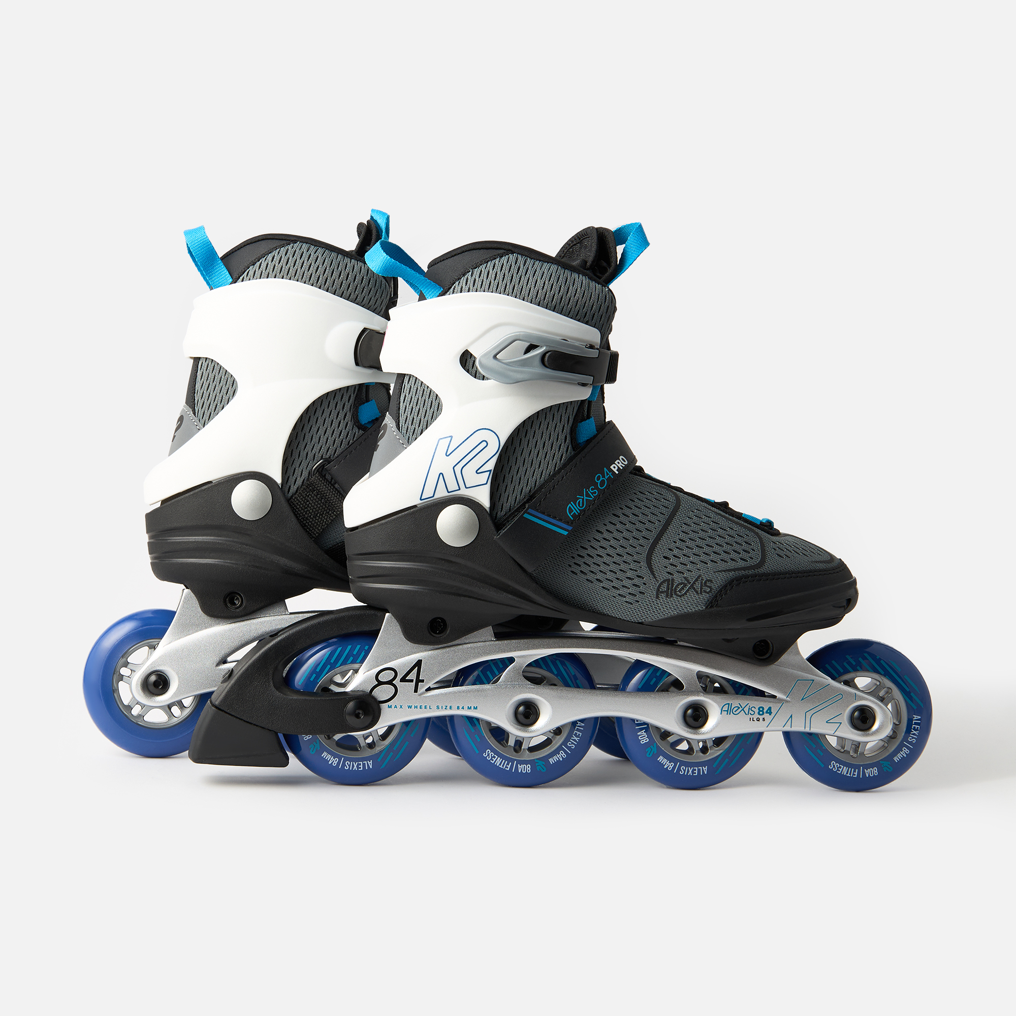 Коньки роликовые K2 Skates Alexis 84 PRO 30G0517.1.1.070, женские, серый, синий, 7