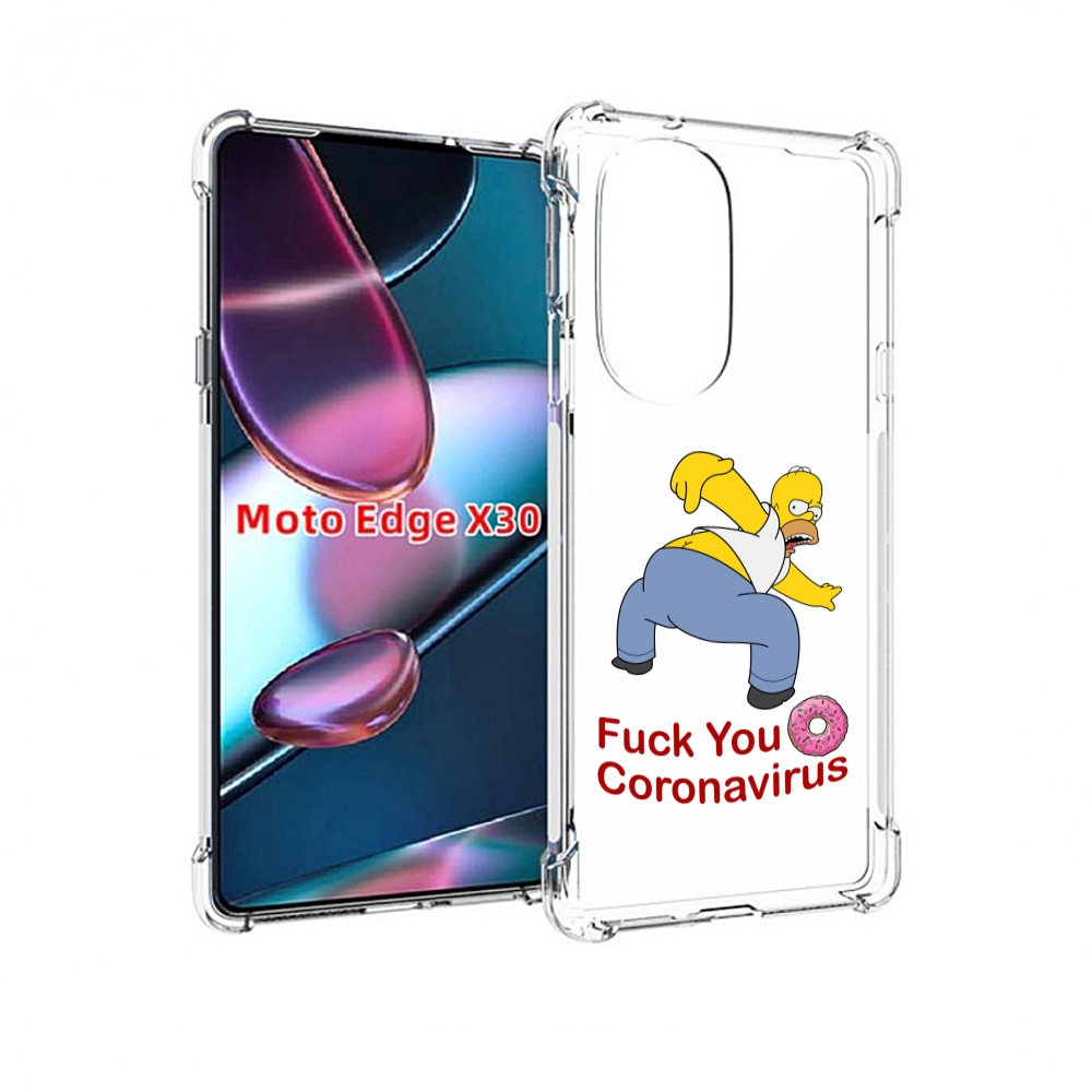 

Чехол MyPads корона-уходи для Motorola Moto Edge X30, Прозрачный, Tocco