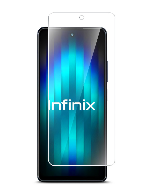 Гибридное защитное стекло Brozo на Infinix HOT 30