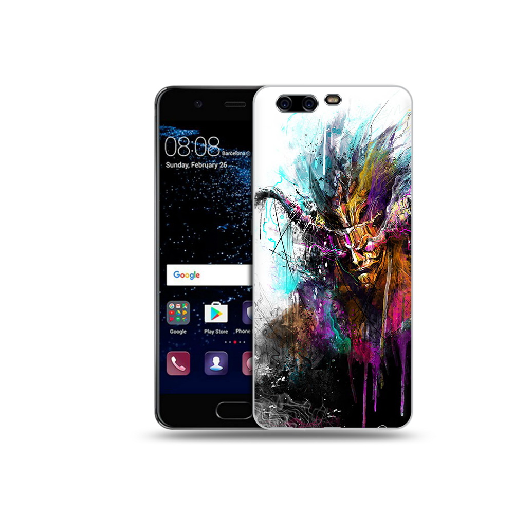 

Чехол MyPads Tocco для Huawei P10 яркий дьявол (PT60870.50.709), Прозрачный, Tocco