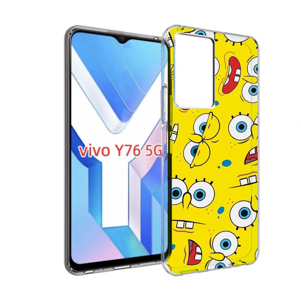 

Чехол MyPads много-спанч-боба для Vivo Y76 5G, Прозрачный, Tocco