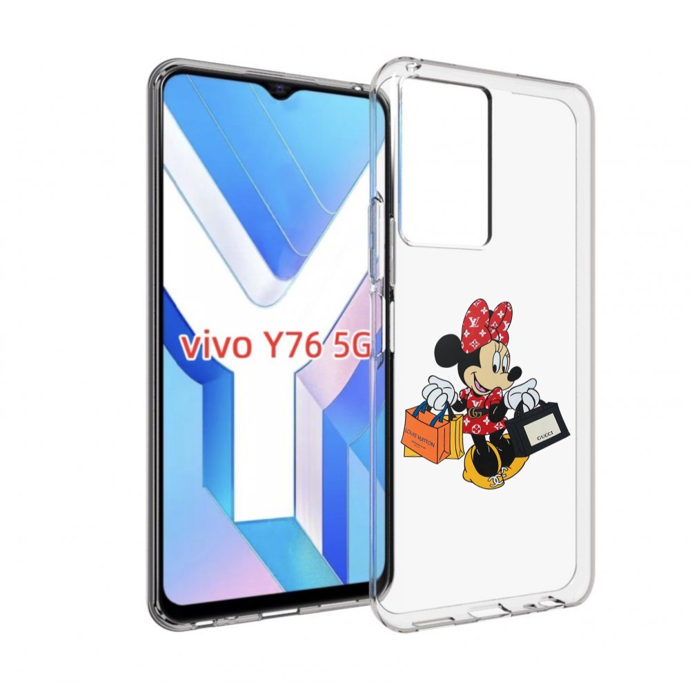 

Чехол MyPads модная-девочка-из-микки-мауса женский для Vivo Y76 5G, Прозрачный, Tocco