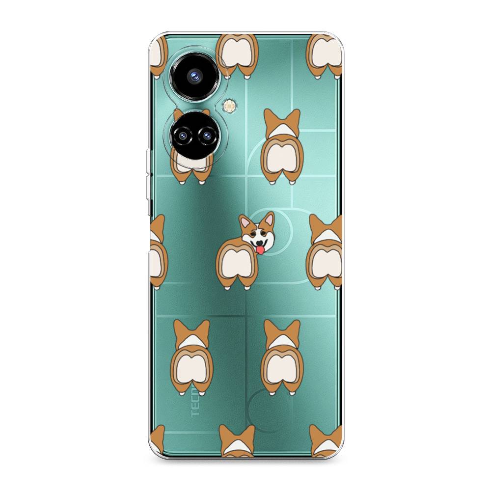 

Чехол Awog на Tecno Camon 19/19 Pro 4G "Милый корги фон", Разноцветный, 302250-2