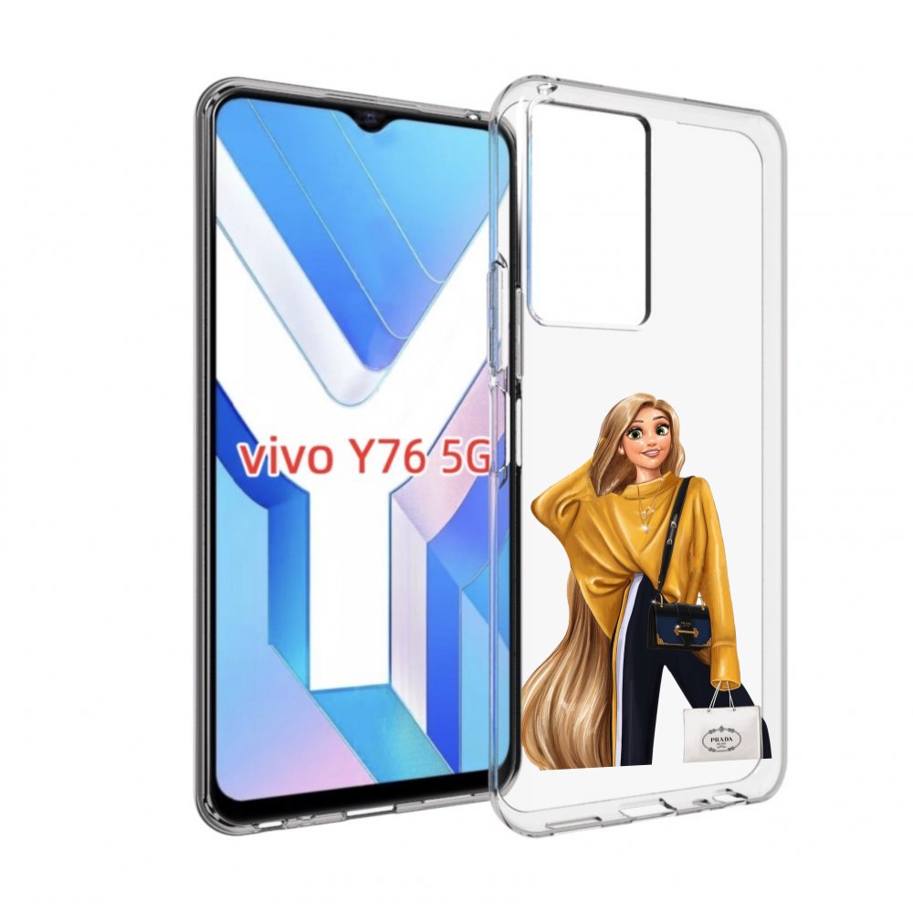 

Чехол MyPads модная-рапунсель женский для Vivo Y76 5G, Прозрачный, Tocco