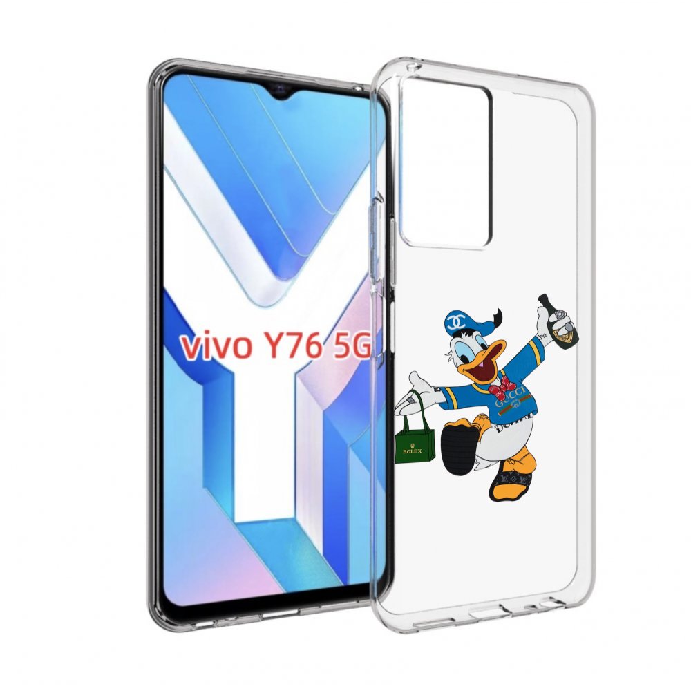 

Чехол MyPads модный-дональд-дак для Vivo Y76 5G, Прозрачный, Tocco