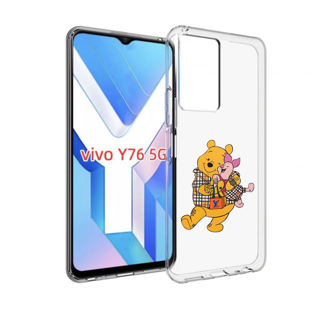 

Чехол MyPads модный-медведь-из-винни-пуха для Vivo Y76 5G, Прозрачный, Tocco