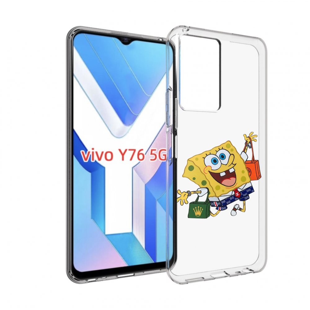 

Чехол MyPads модный-спанч-боб для Vivo Y76 5G, Прозрачный, Tocco