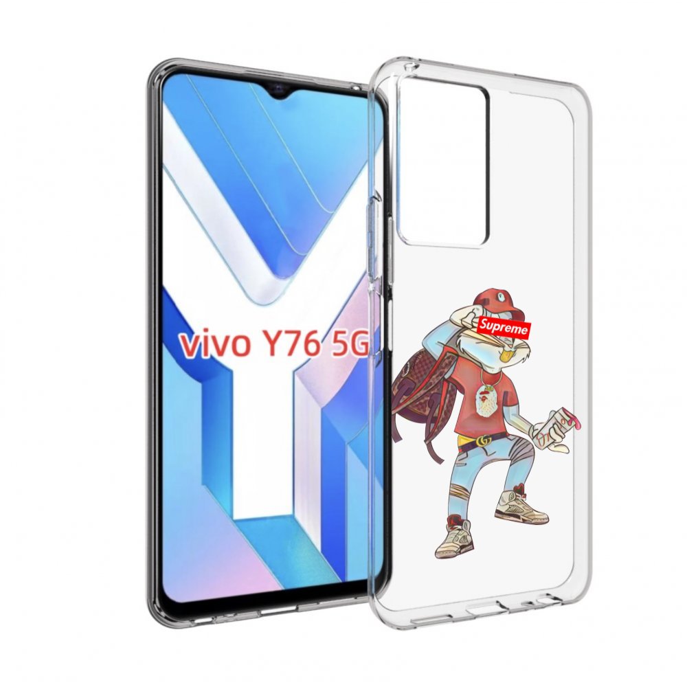 

Чехол MyPads моднявый-заяц детский для Vivo Y76 5G, Прозрачный, Tocco
