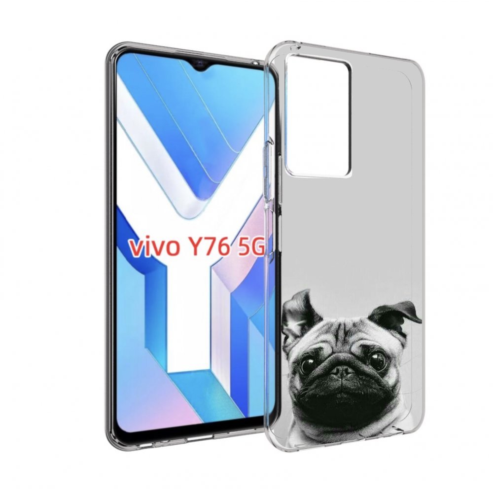 

Чехол MyPads мопс для Vivo Y76 5G, Прозрачный, Tocco