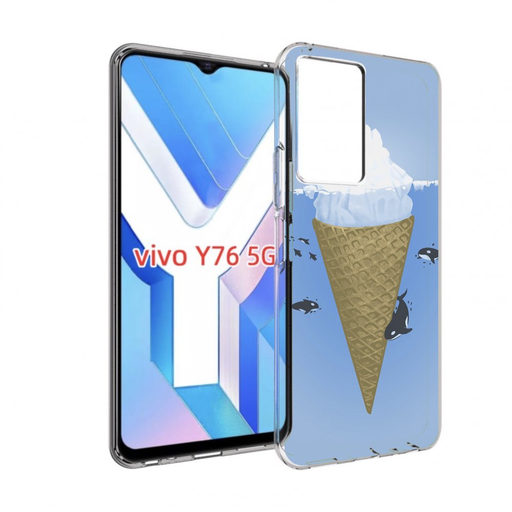 

Чехол MyPads мороженное-у-косаток для Vivo Y76 5G, Прозрачный, Tocco