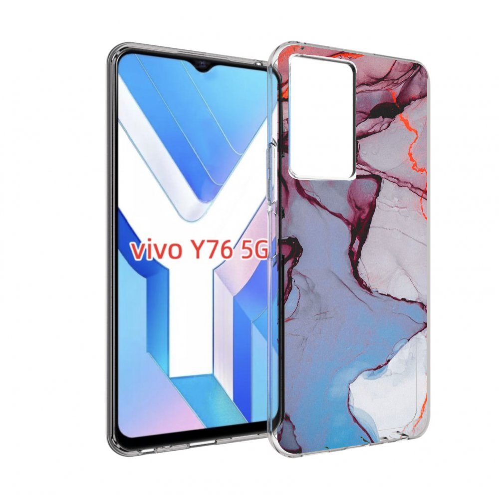 

Чехол MyPads мраморный рисунок для Vivo Y76 5G, Прозрачный, Tocco