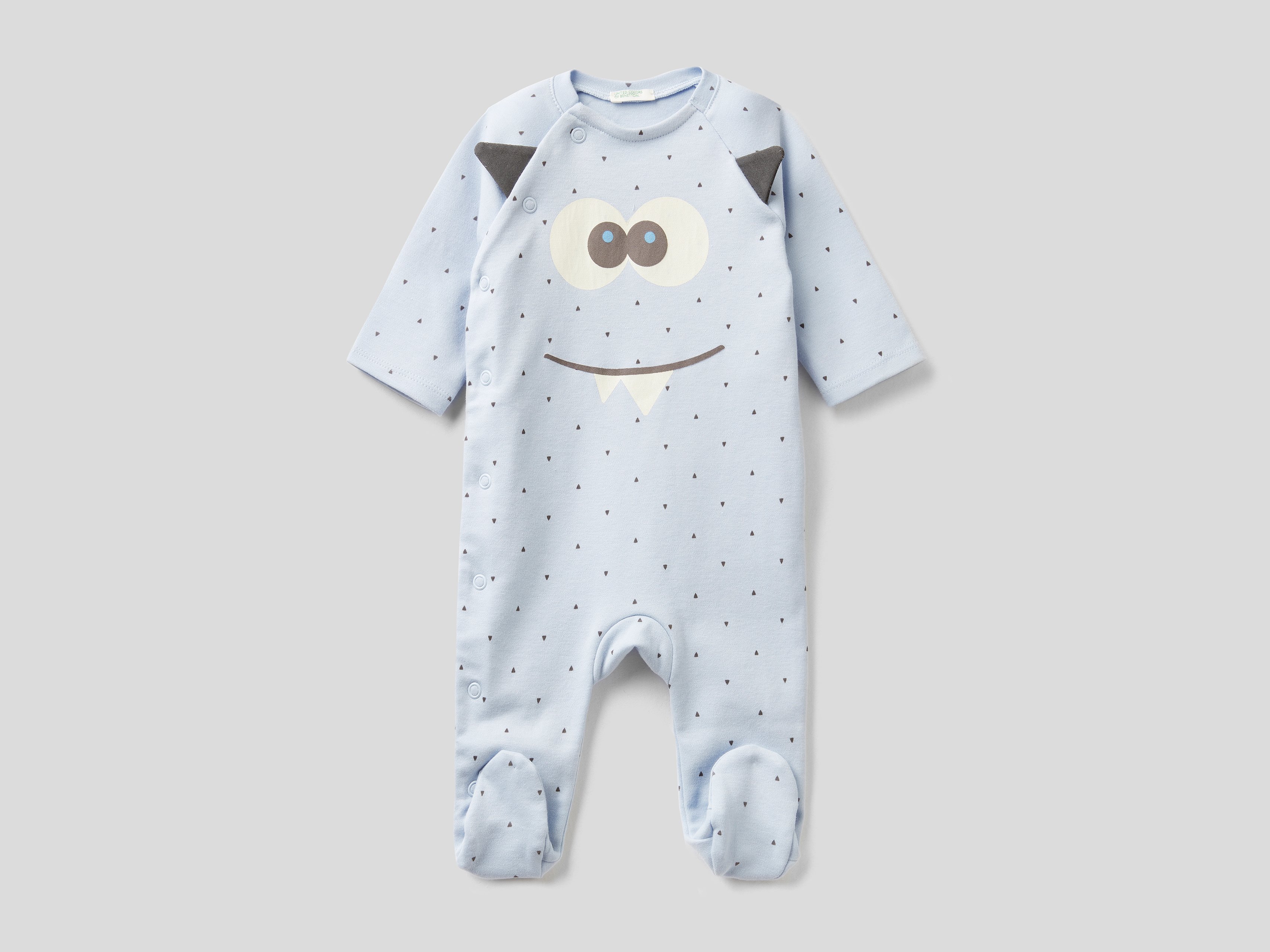 фото Комбинезон для девочек benetton цв. голубой р.74 united colors of benetton