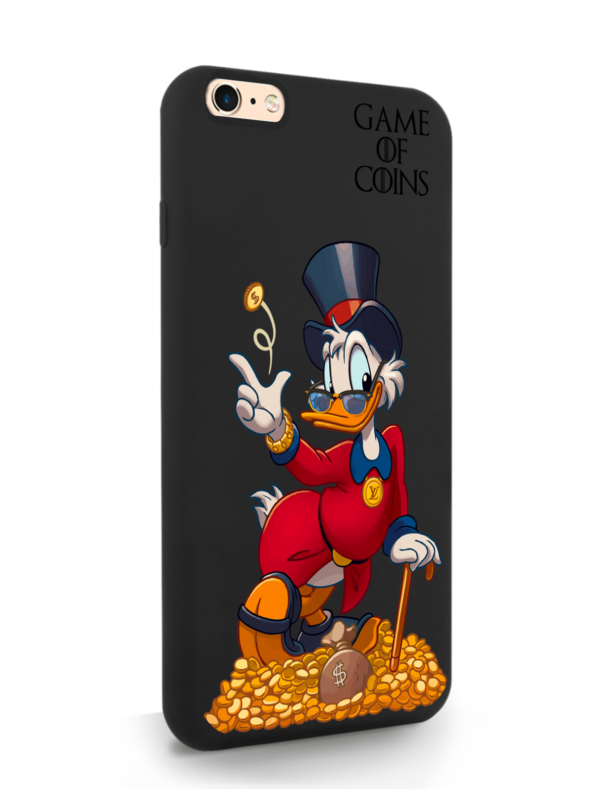 

Чехол MustHaveCase для iPhone 6/6s Plus Богатая Утка Игра монет, черный, Разноцветный