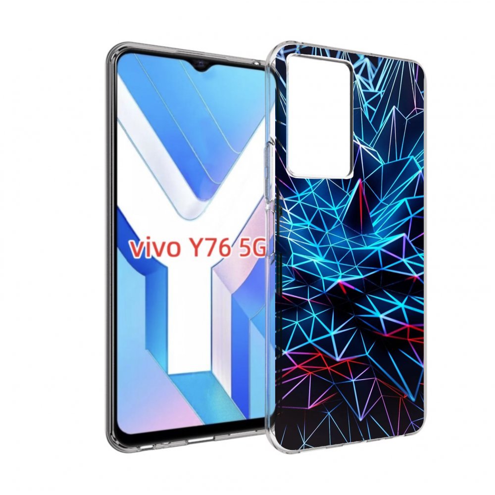 

Чехол MyPads неоновая-абстракция для Vivo Y76 5G, Прозрачный, Tocco