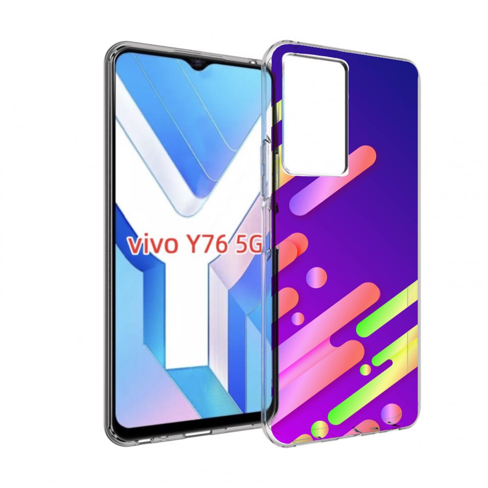 

Чехол MyPads неоновый-фон для Vivo Y76 5G, Прозрачный, Tocco