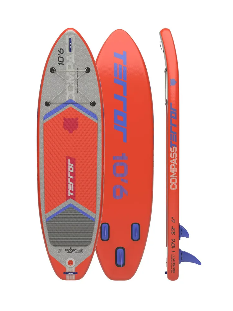 Сап-доска надувная Sup Terror 10.6х33х6 Compass red