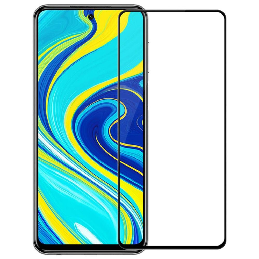 

Защитное стекло для Xiaomi Redmi Note 9 Pro полное покрытие, черный