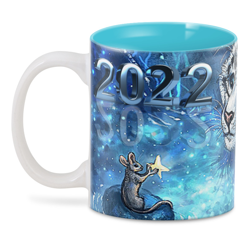 

3D кружка Printio Новогодняя .год тигра. 330 мл, Новогодняя .год тигра.