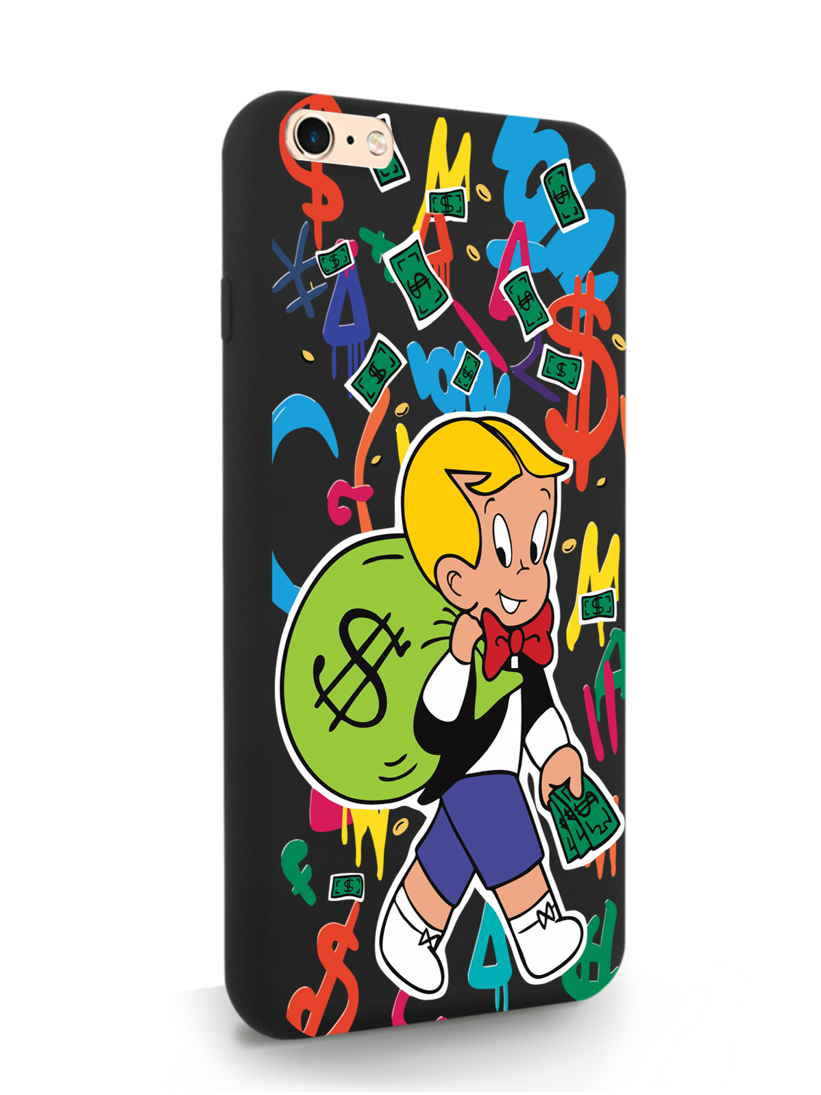 

Чехол MustHaveCase для iPhone 6/6s Plus Монополи Богатенький Риччи, черный, Разноцветный