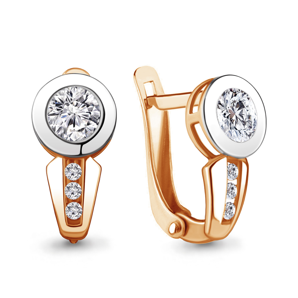 

Серьги из красного золота с фианитом Aquamarine 46109_585_кз, 46109_585_кз
