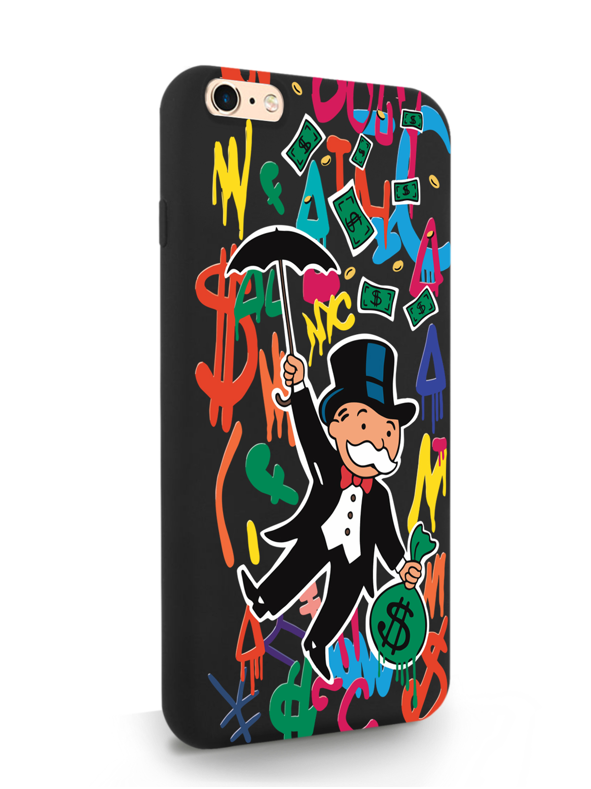 

Чехол MustHaveCase для iPhone 6/6s Plus Богатенький дядюшка толстосум, черный, Оранжевый;черный