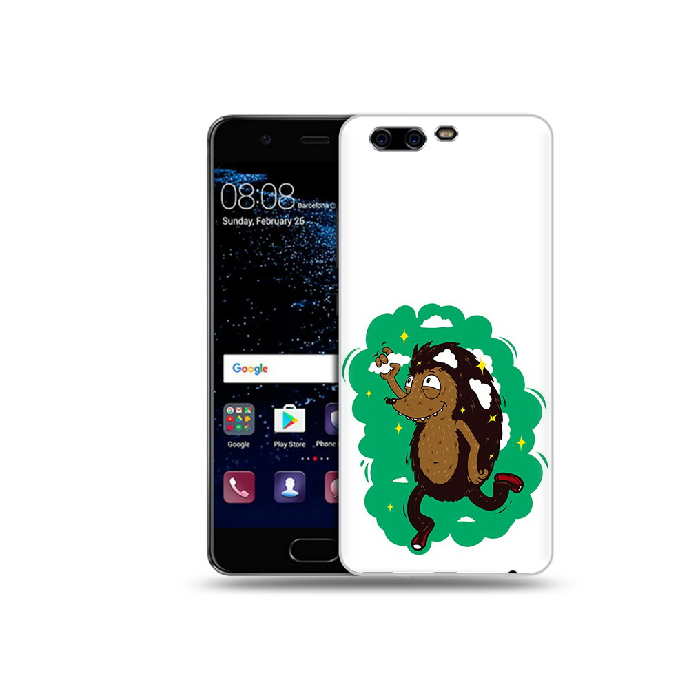 

Чехол MyPads Tocco для Huawei P10 Ежик в облаках (PT60870.50.77), Прозрачный, Tocco