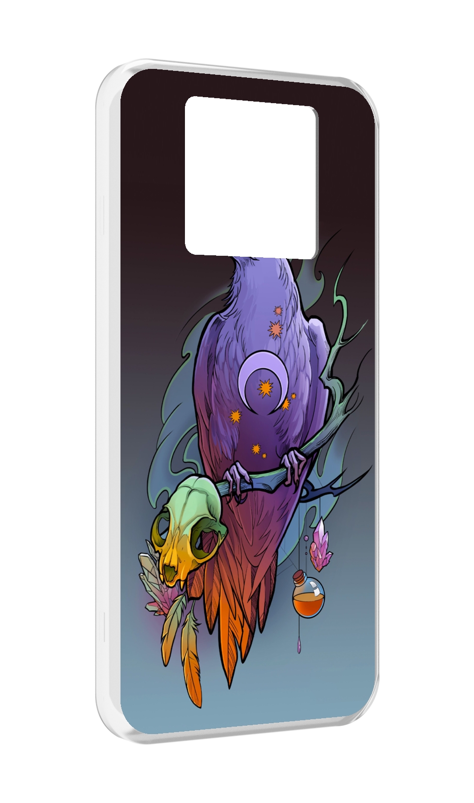 

Чехол MyPads фиолетовый ворон на ветке для Black Shark 3 5G / Black Shark 3S, Прозрачный, Tocco