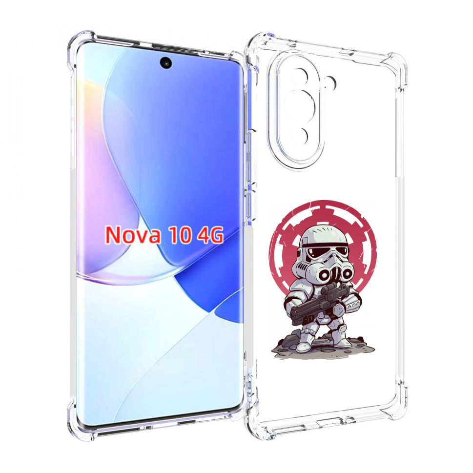 

Чехол MyPads солдат-из-старварс для Huawei Nova 10, Прозрачный, Tocco