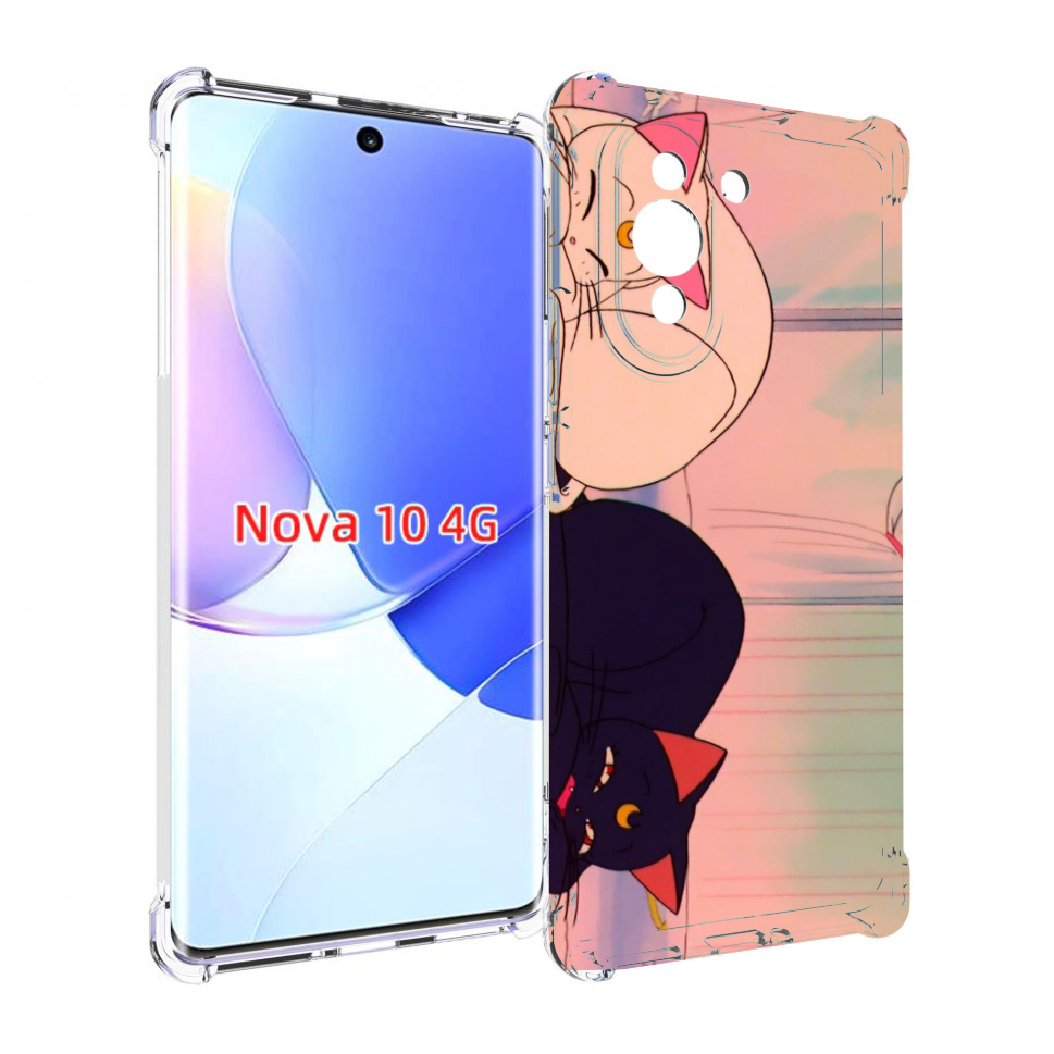 

Чехол MyPads спящие коты для Huawei Nova 10, Прозрачный, Tocco