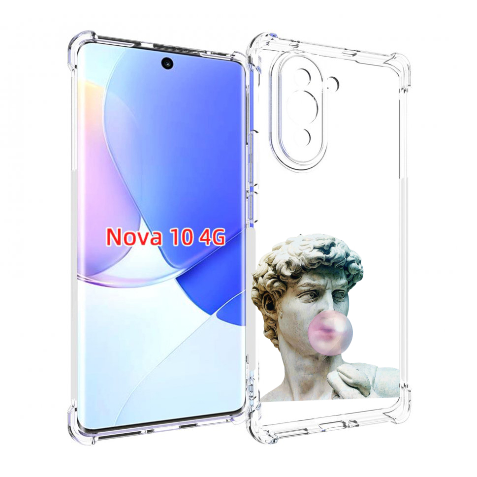 

Чехол MyPads статуя-с-жвачкой для Huawei Nova 10, Прозрачный, Tocco