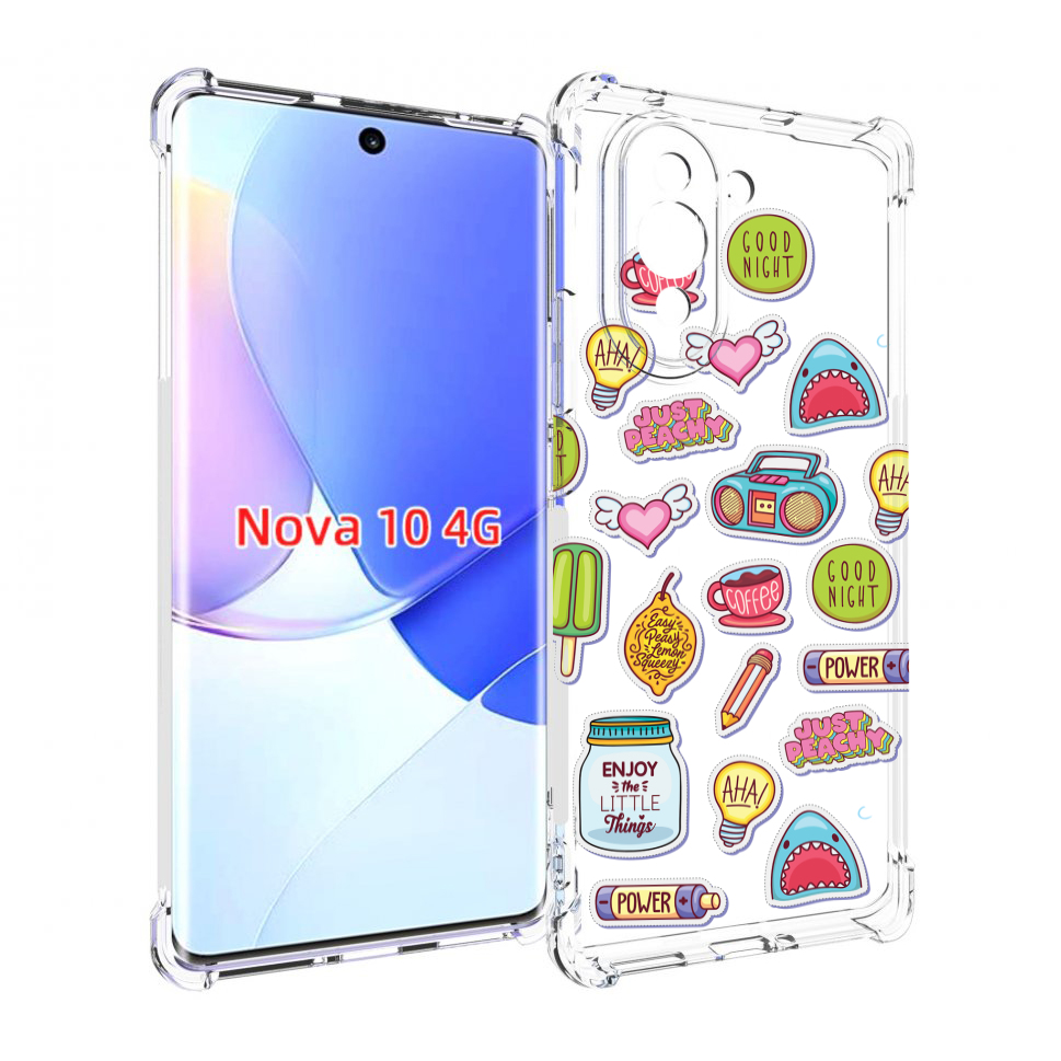Чехол MyPads стикер-пак для Huawei Nova 10