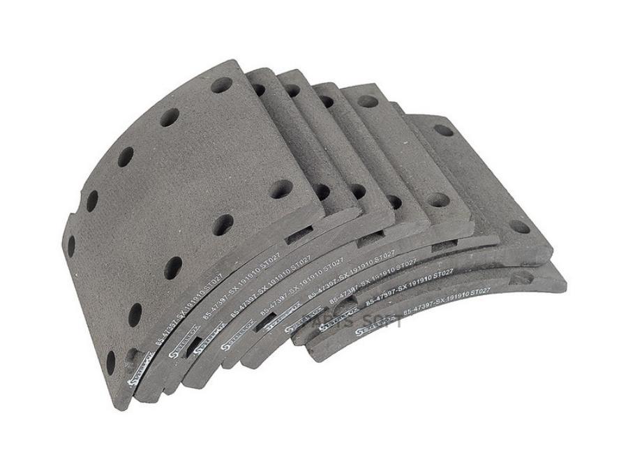 

STELLOX 85-47397-SX_накладки тормозные с заклепками STD! WVA 19191\ BPW ECO PLUS 2 07> 1ш