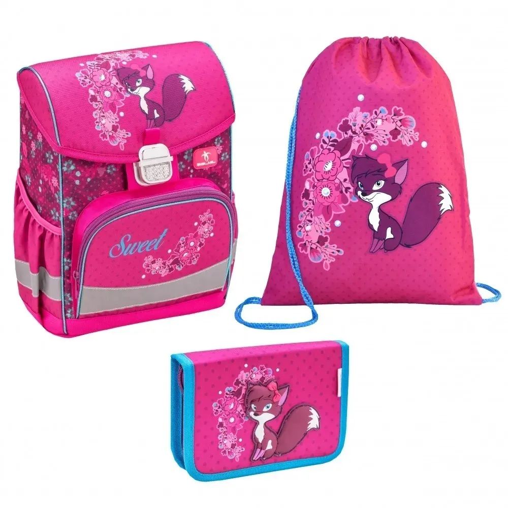 

Школьный ранец BelMil Click FOXY с наполнением, серия 405-45-02-SET, Розовый, FOXY