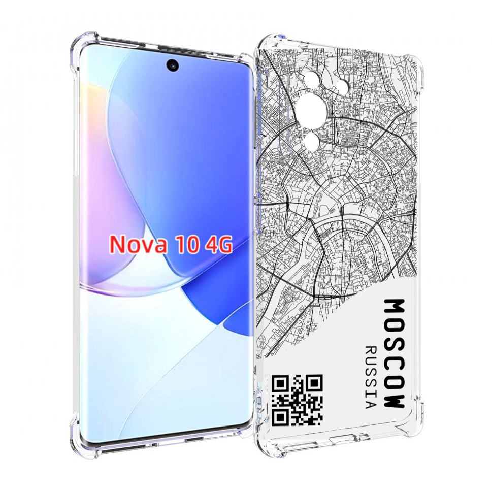 

Чехол MyPads схема-москва для Huawei Nova 10, Прозрачный, Tocco