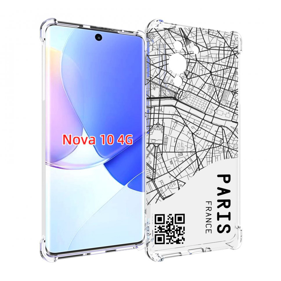 

Чехол MyPads схема-париж для Huawei Nova 10, Прозрачный, Tocco