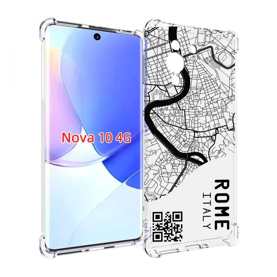 

Чехол MyPads схема-рим для Huawei Nova 10, Прозрачный, Tocco