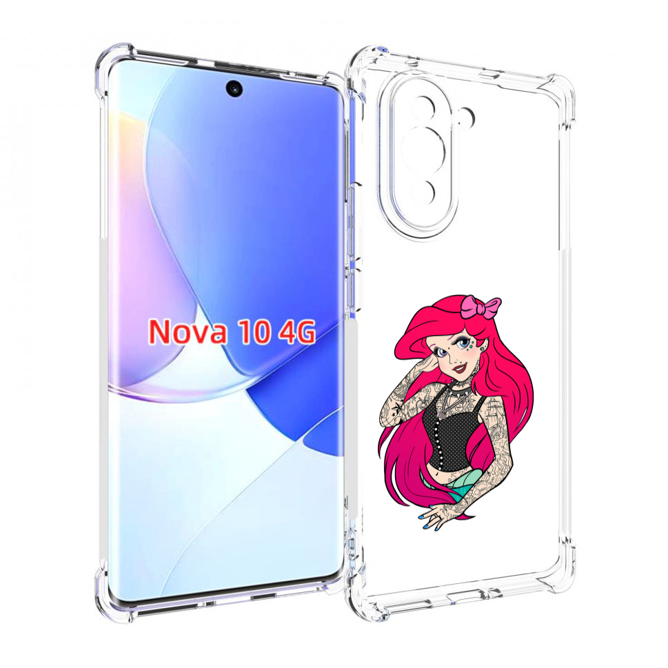 

Чехол MyPads татуированная-принцесса женский для Huawei Nova 10, Прозрачный, Tocco