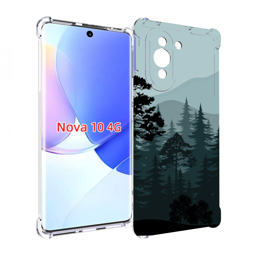 

Чехол MyPads темный лесочек для Huawei Nova 10, Прозрачный, Tocco