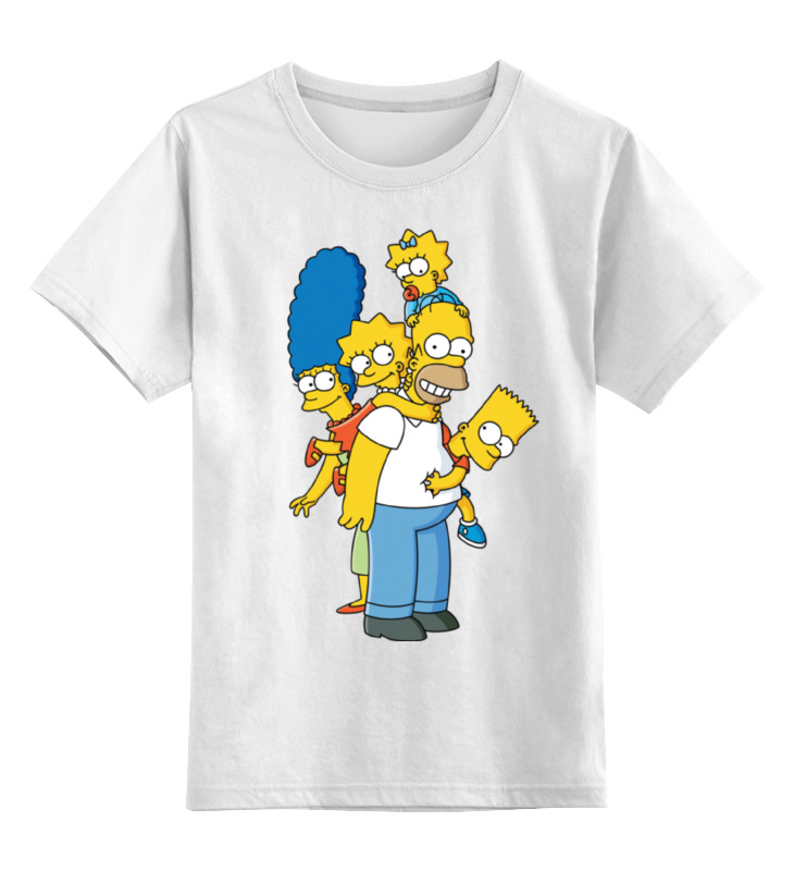 

Футболка детская Printio Simpsons family цв. белый р. 140, Simpsons family