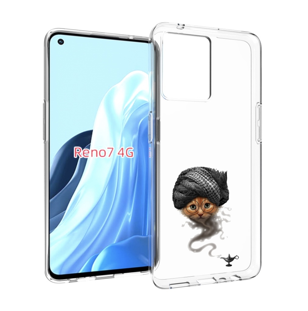 

Чехол MyPads кот джин для OPPO RENO 7 4G, Прозрачный, Tocco