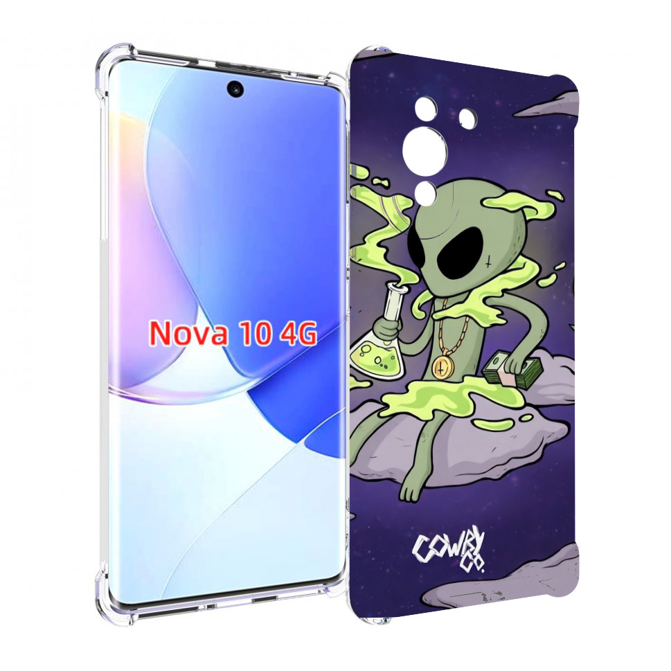 

Чехол MyPads токсичный инопланетянин для Huawei Nova 10, Прозрачный, Tocco