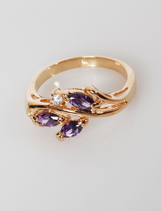 

Кольцо из бижутерного сплава р. Lotus Jewelry 42R-26am, аметист, 42R-26am
