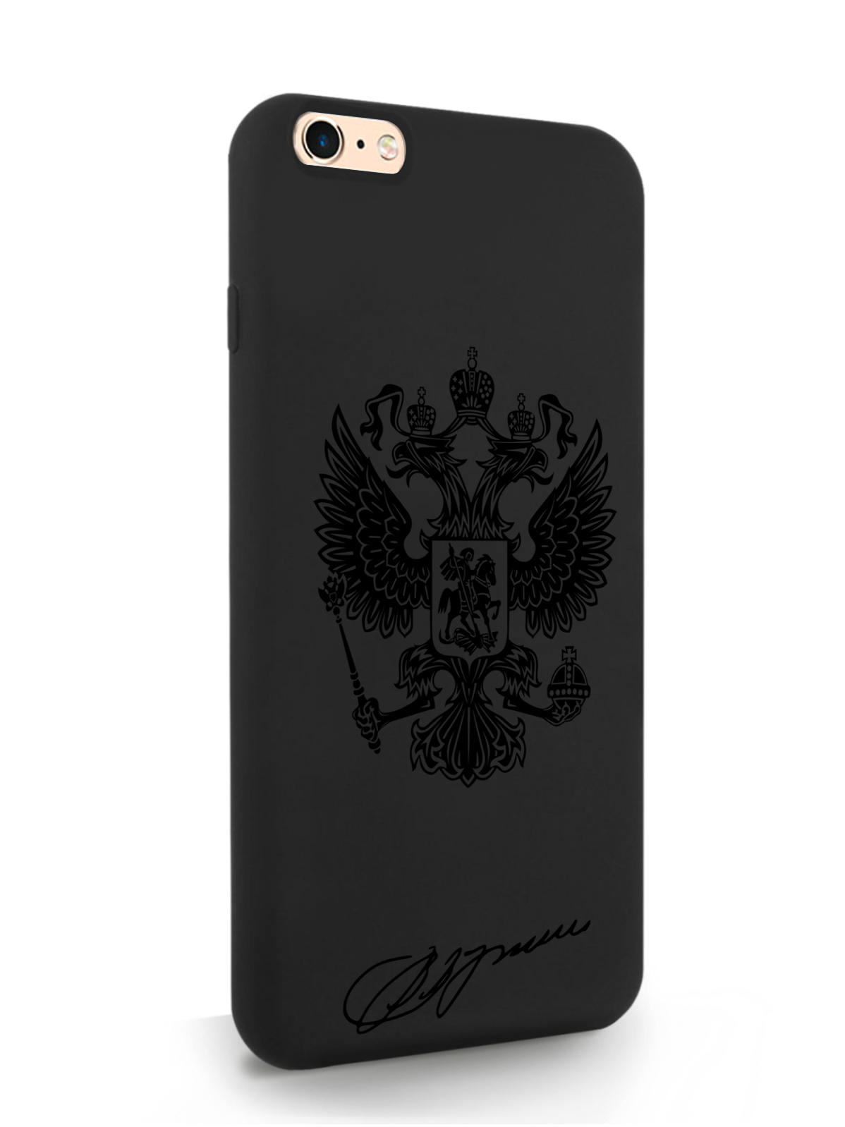 

Чехол MustHaveCase для iPhone 6/6s Plus, черный лаковый Герб, черный, Черный;коричневый