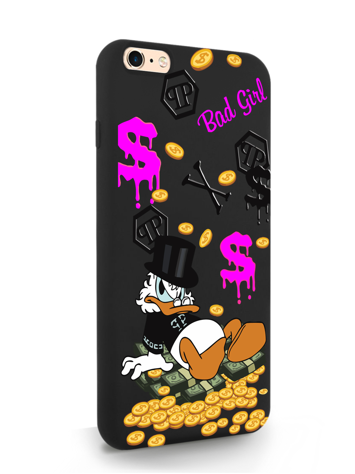 

Чехол MustHaveCase для iPhone 6/6s Plus Богатая Утка Bad Girl, черный, Черный;розовый