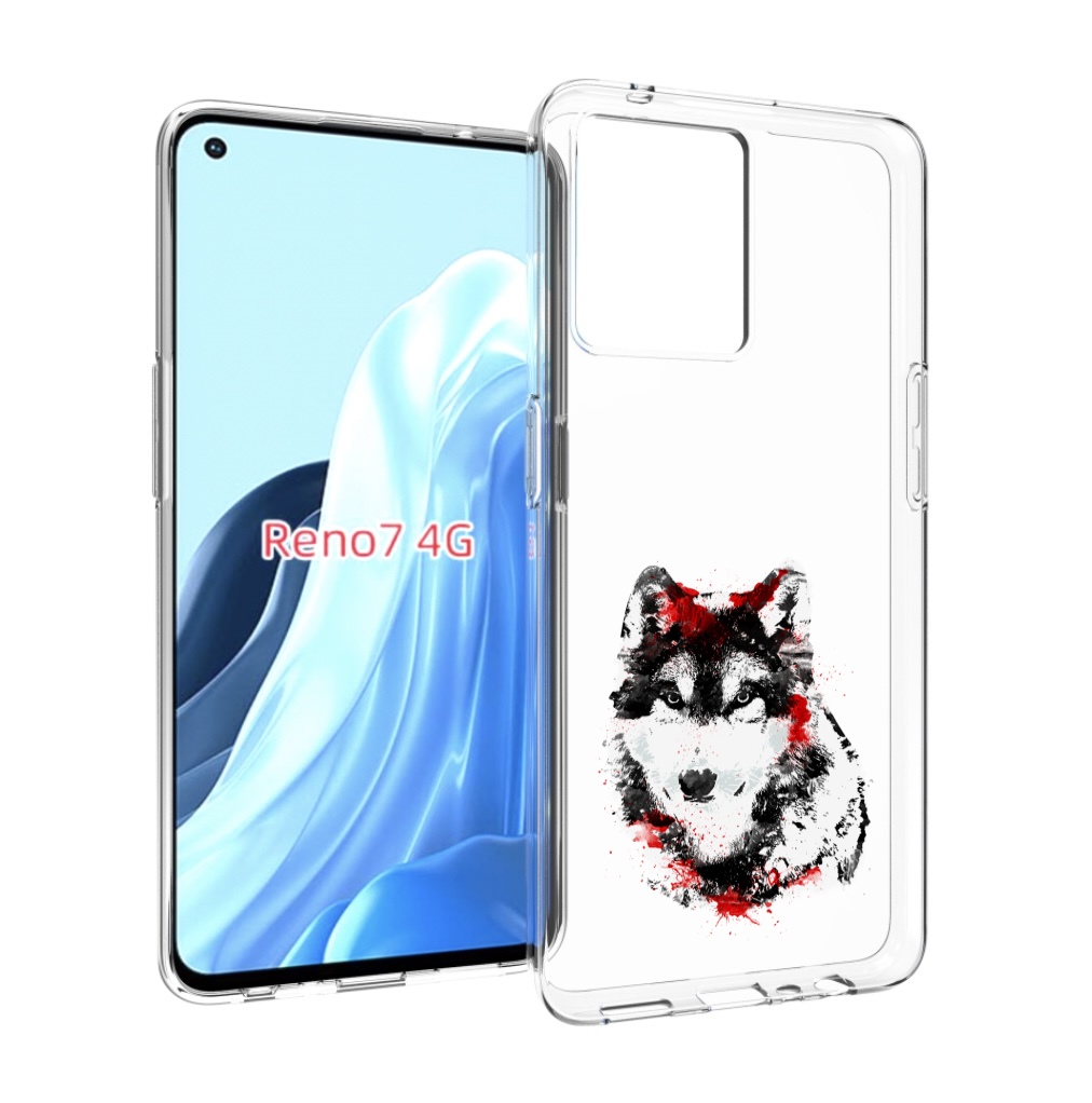 

Чехол MyPads кровавый волк для OPPO RENO 7 4G, Прозрачный, Tocco