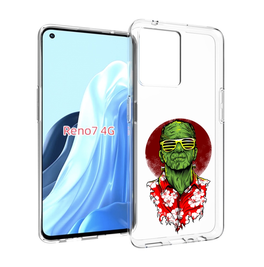 

Чехол MyPads крутой зеленый мужчина в очках для OPPO RENO 7 4G, Прозрачный, Tocco